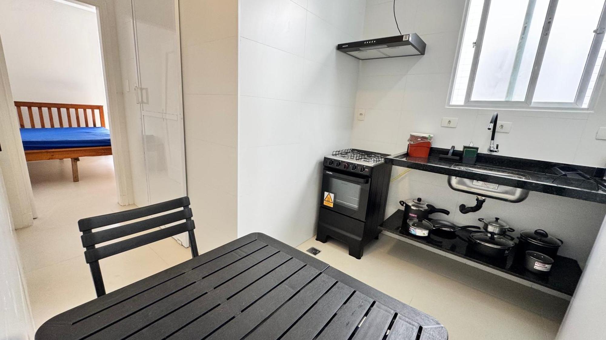 Studio 909 Pitangueiras - Edificio Bandeirantes - Com Estacionamento Incluido Guarujá Exteriör bild